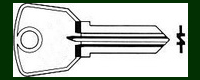 J217 Double Sided Key ILLINOIS LOCKS